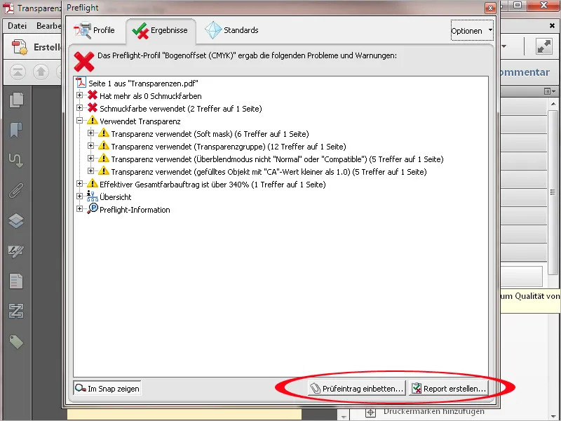 Preflight-Profile in Acrobat - Überblick