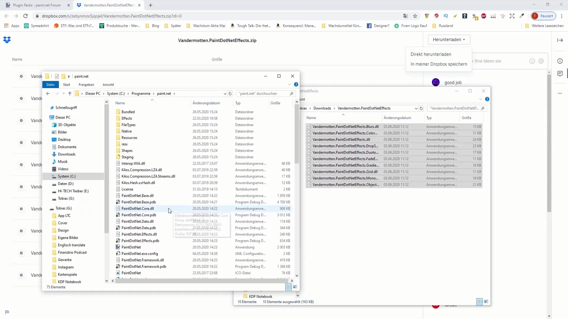 Download and install plug-ins for Paint.NET