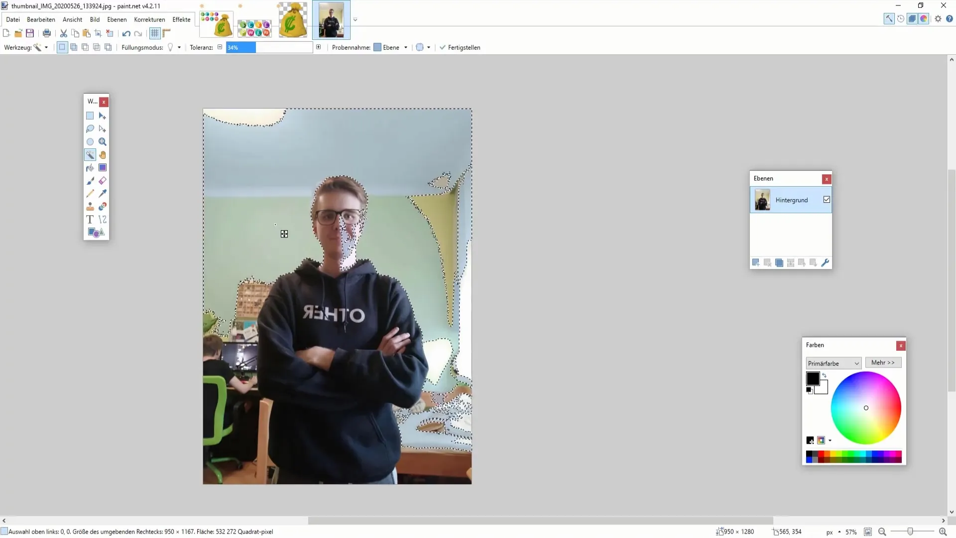 Instructions for downloading and inserting images for Paint.NET