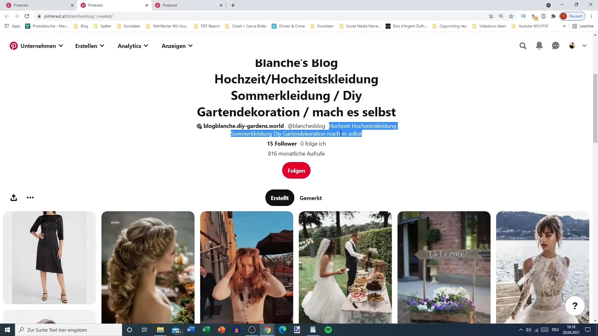 Maximální viditelnost díky optimalizovaným profilům na Pinterestu