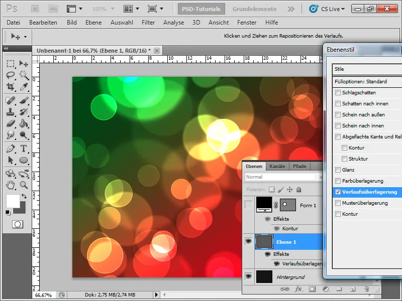 Lag bokeh-effekt enkelt ved hjelp av pensel