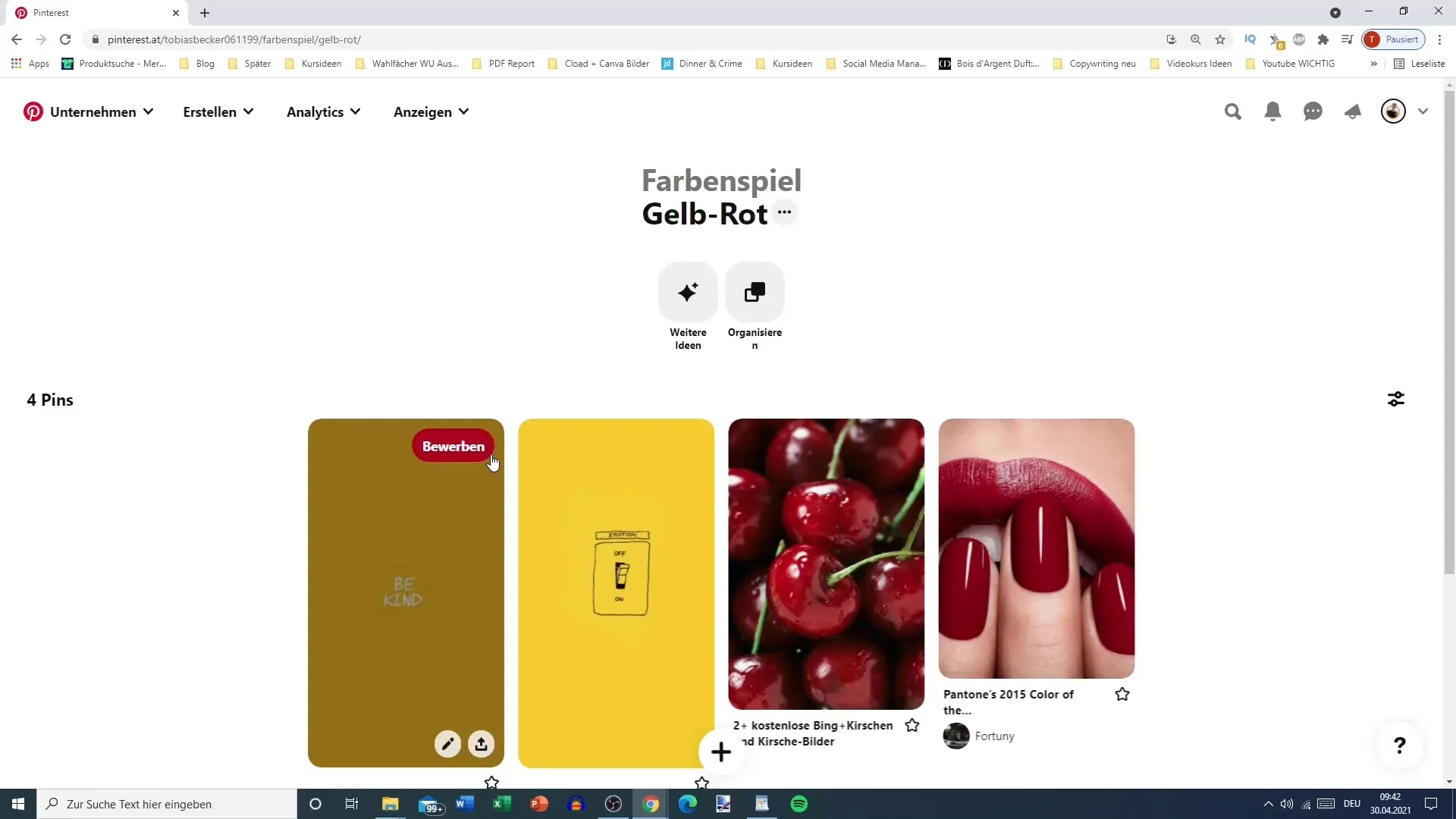 Efektivní systém složek pro nástěnky na Pinterestu