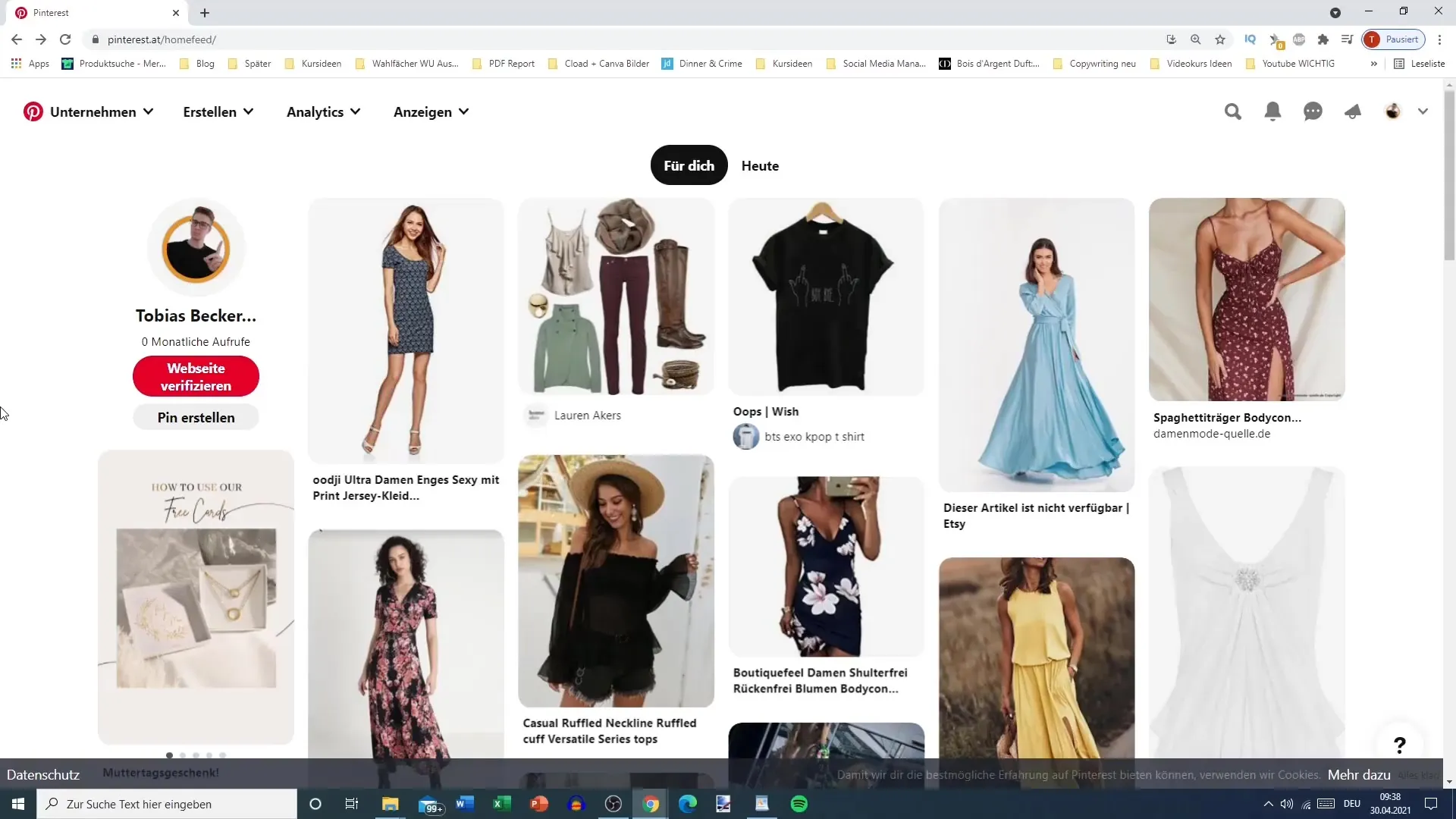 Efektivní systém složek pro nástěnky na Pinterestu