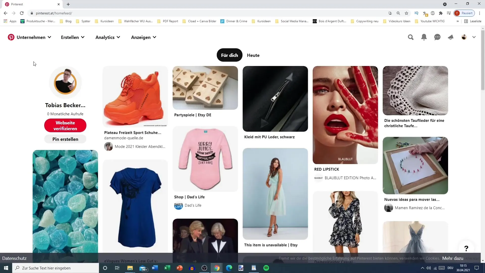 Strategické spravování pinů a nástěnek na Pinterestu