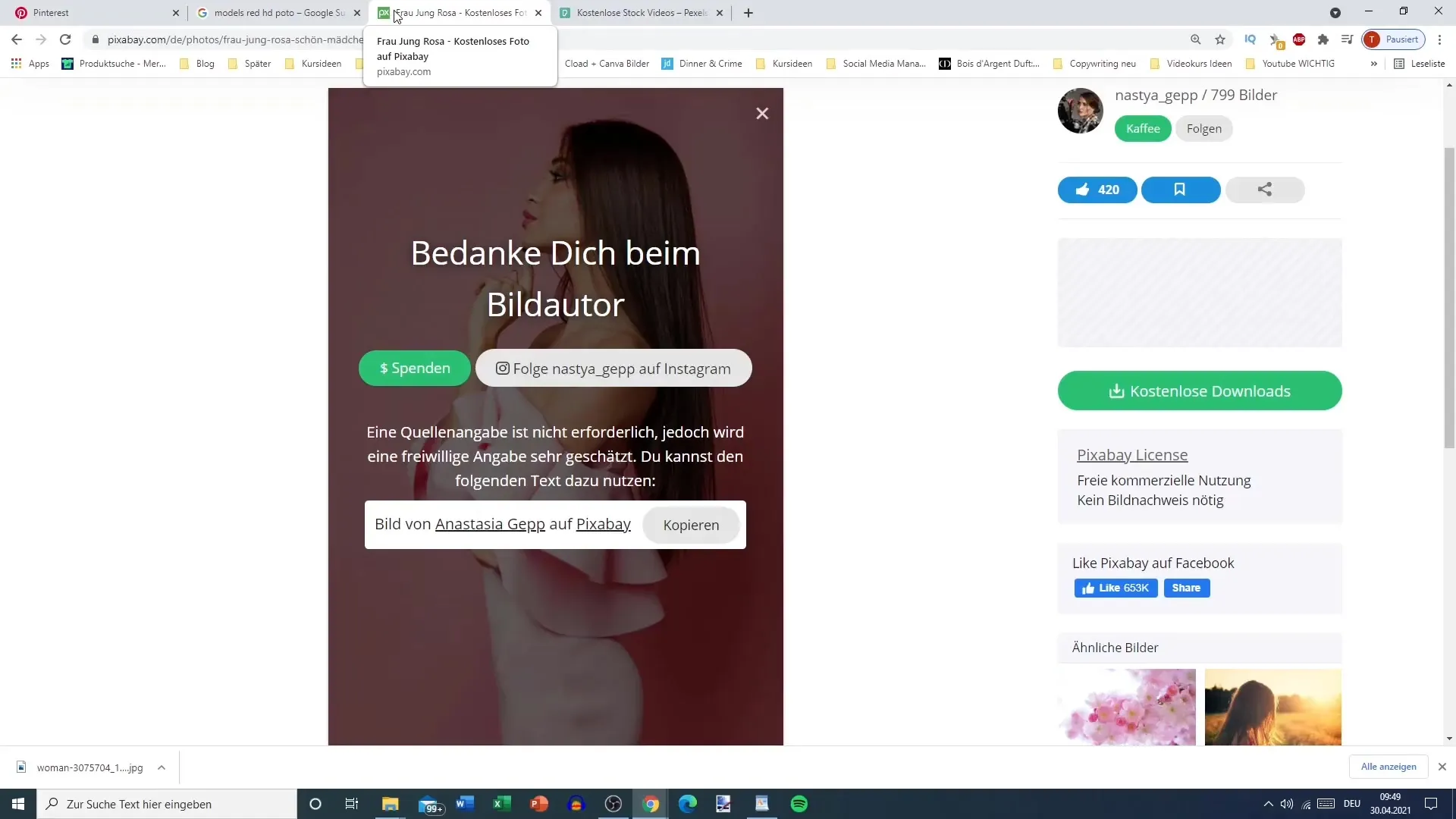 Bezplatné obrázky pro Pinterest - použití bez problémů s licencí