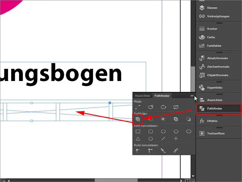 Campi colorati multicolori in InDesign.