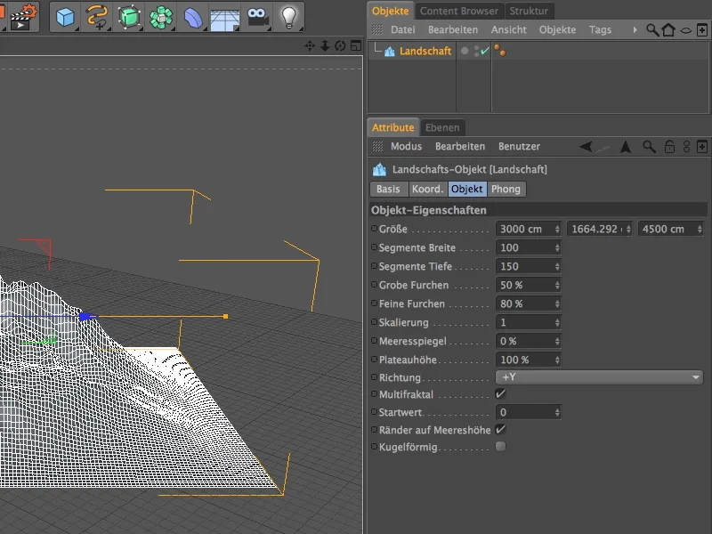 New in Release 13 - Snow in the mountains with the terrain mask shader