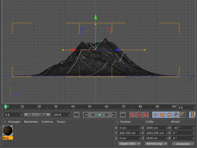 New in Release 13 - Snow in the mountains with the terrain mask shader