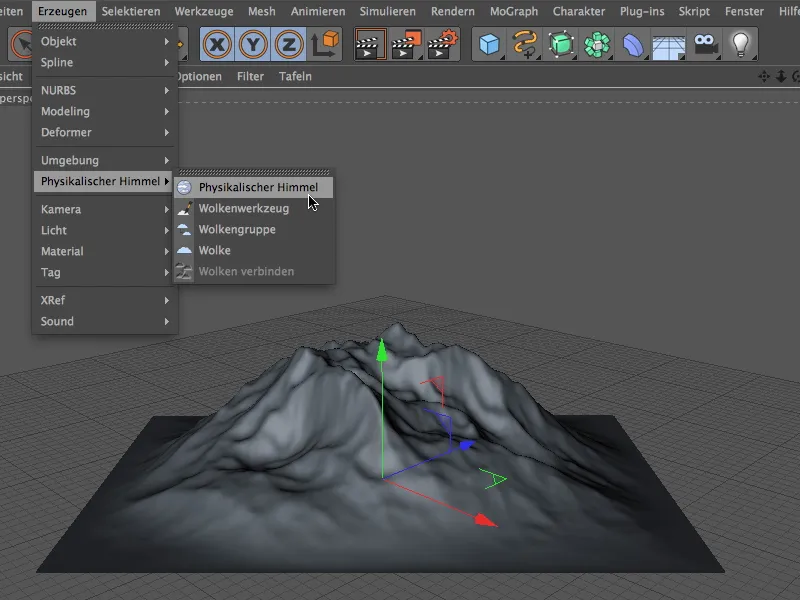 New in Release 13 - Snow in the mountains with the terrain mask shader
