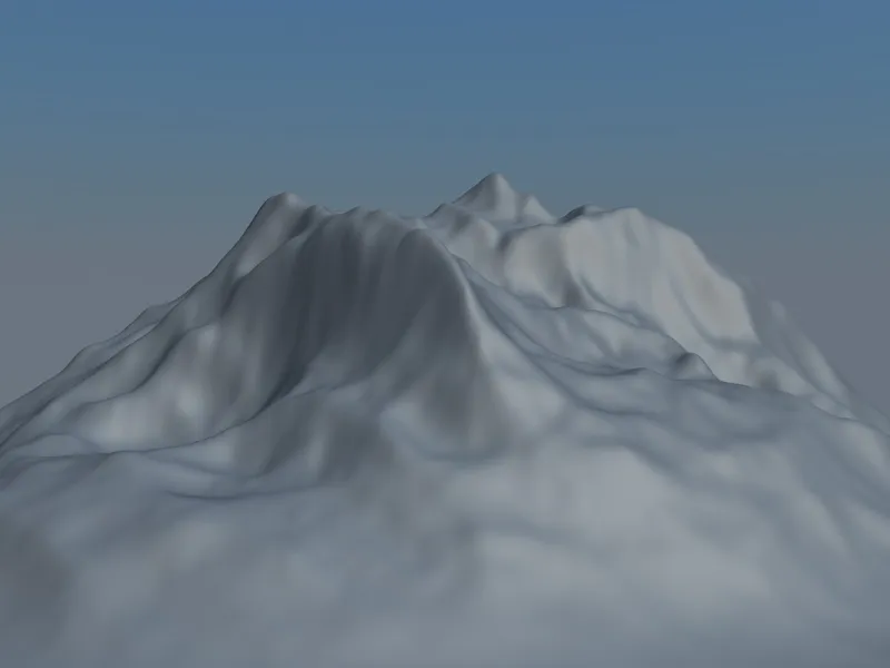 New in Release 13 - Snow in the mountains with the terrain mask shader