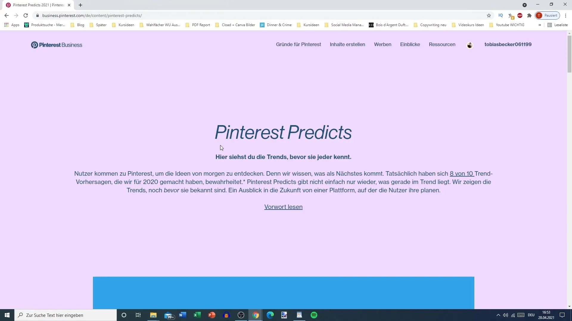 Efektivní vyhledávání klíčových slov s Pinterest Trends