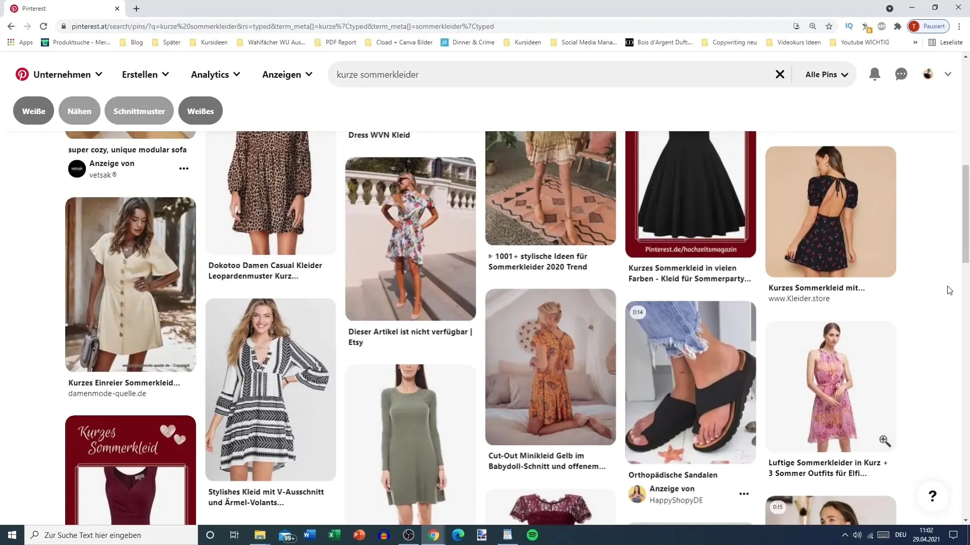 Analýza trhu pro Pinterest: Optimalizace designu