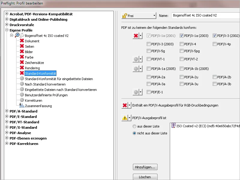 Eigene Preflight-Profile in Acrobat definieren