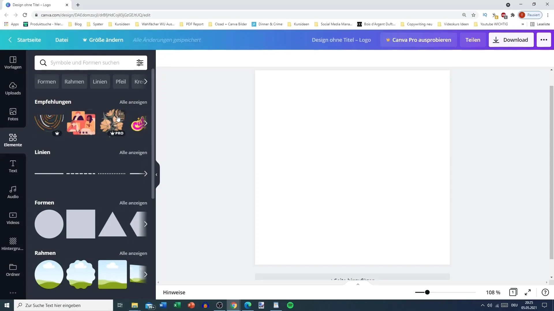 Canva prvky pro efektivní marketing na Pinterestu