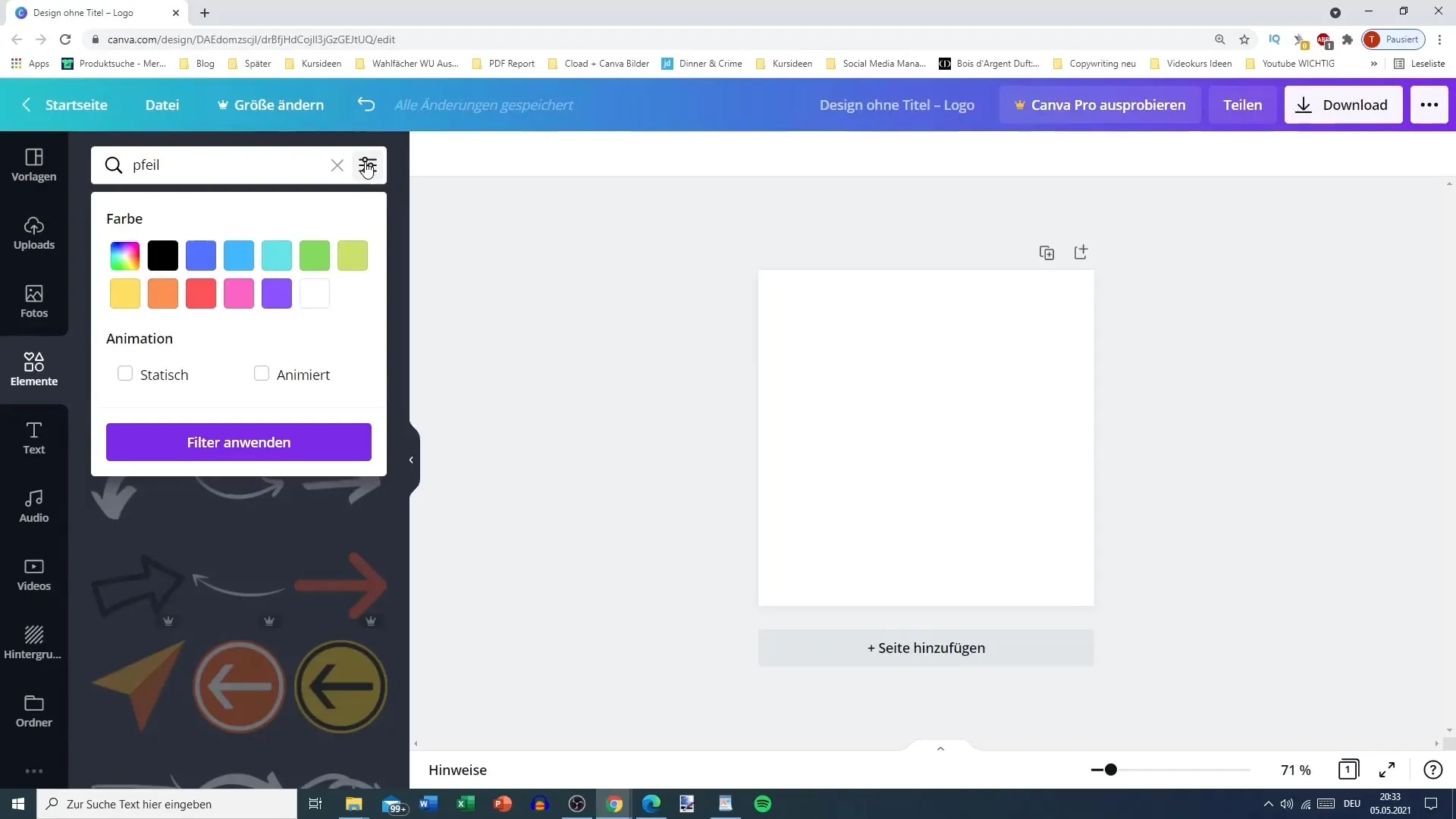 Canva prvky pro efektivní marketing na Pinterestu