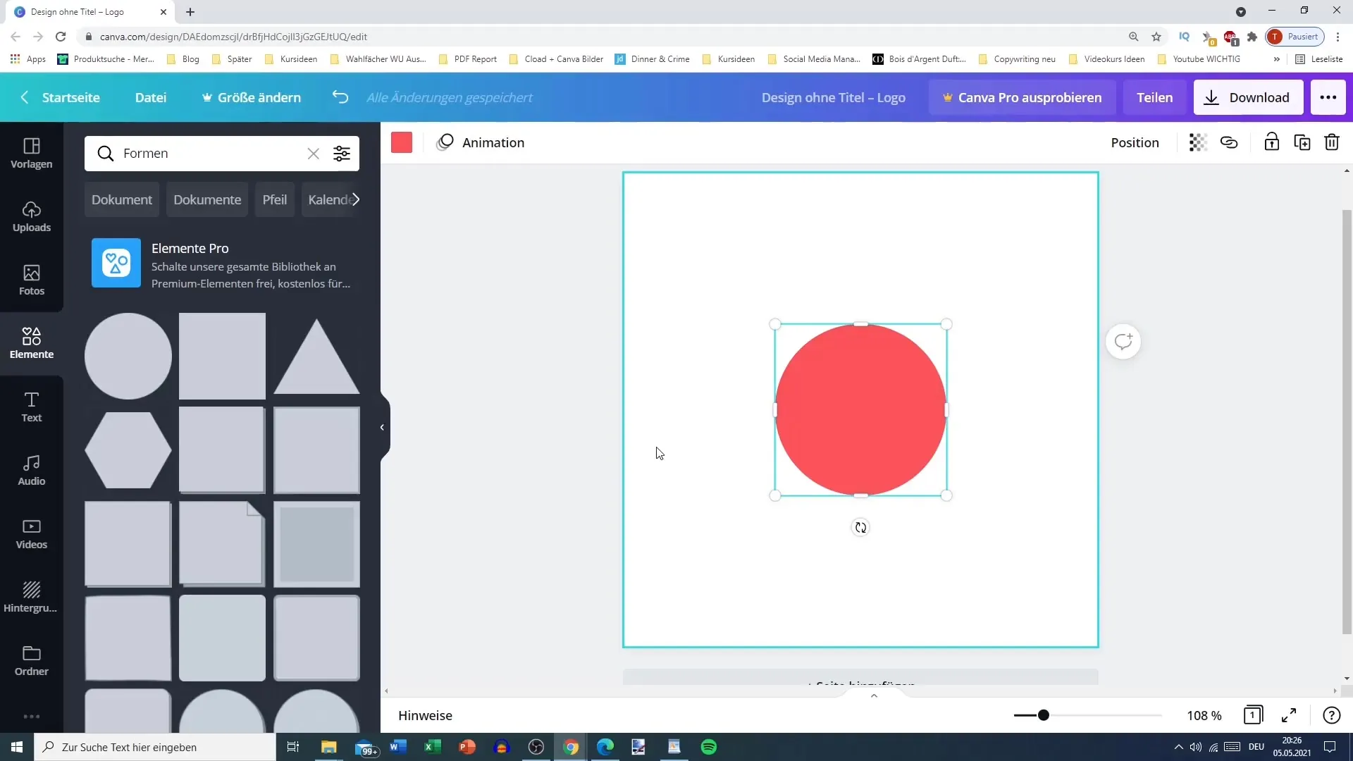 Canva prvky pro efektivní marketing na Pinterestu