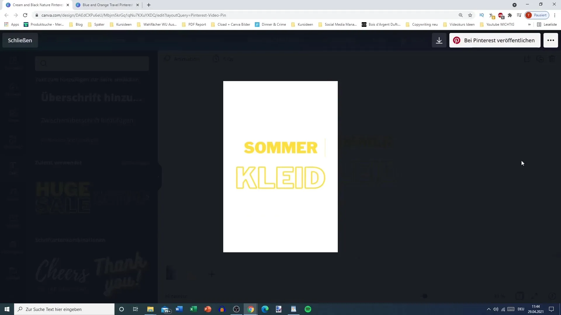 Vytvořte video pin: Jednoduchý návod s Canvou
