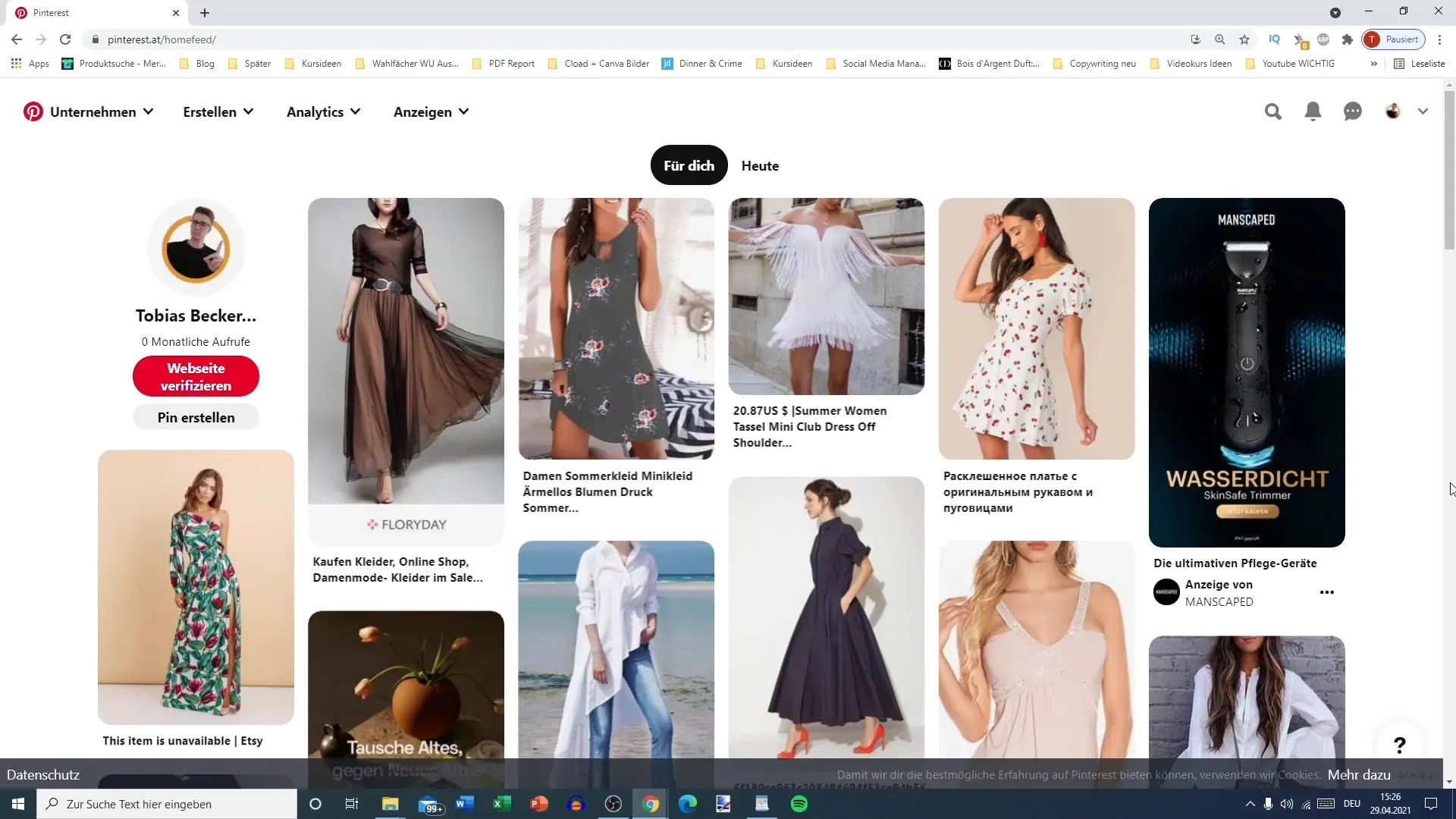 Úspěšně nahrát piny: Krok za krokem návod pro Pinterest