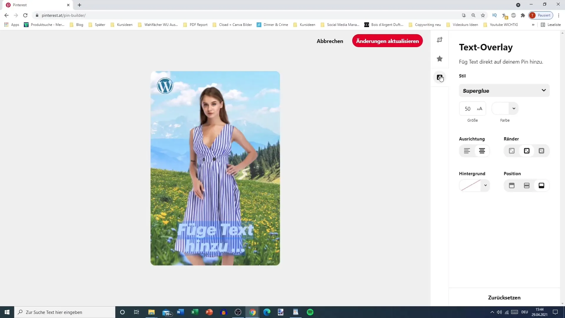 Editace vašeho pinu na Pinterestu - krok za krokem návod