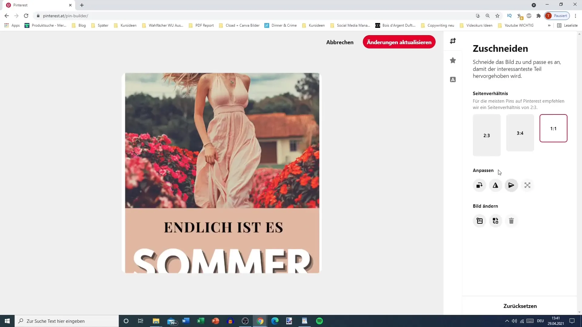 Editace vašeho pinu na Pinterestu - krok za krokem návod