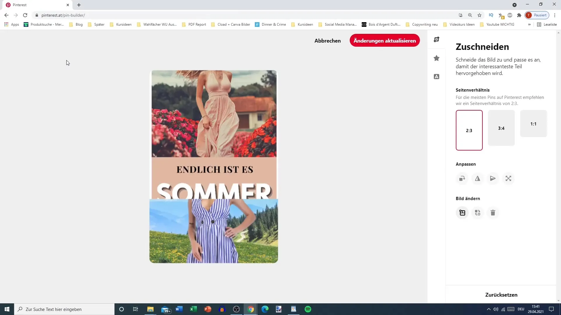 Editace vašeho pinu na Pinterestu - Návod krok za krokem