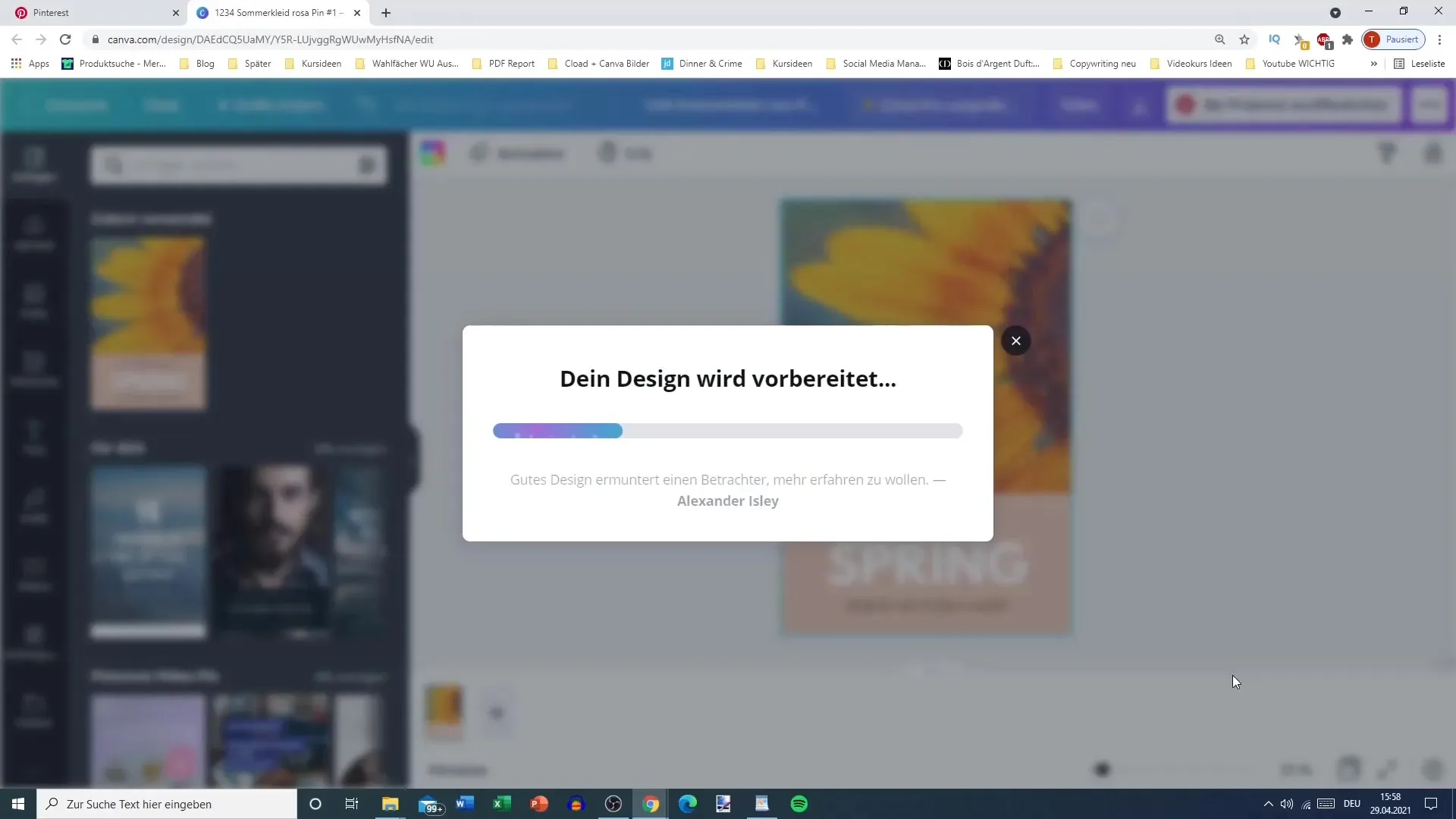 Vytvořte a nahrajte špendlíky jednoduše přes Canvu