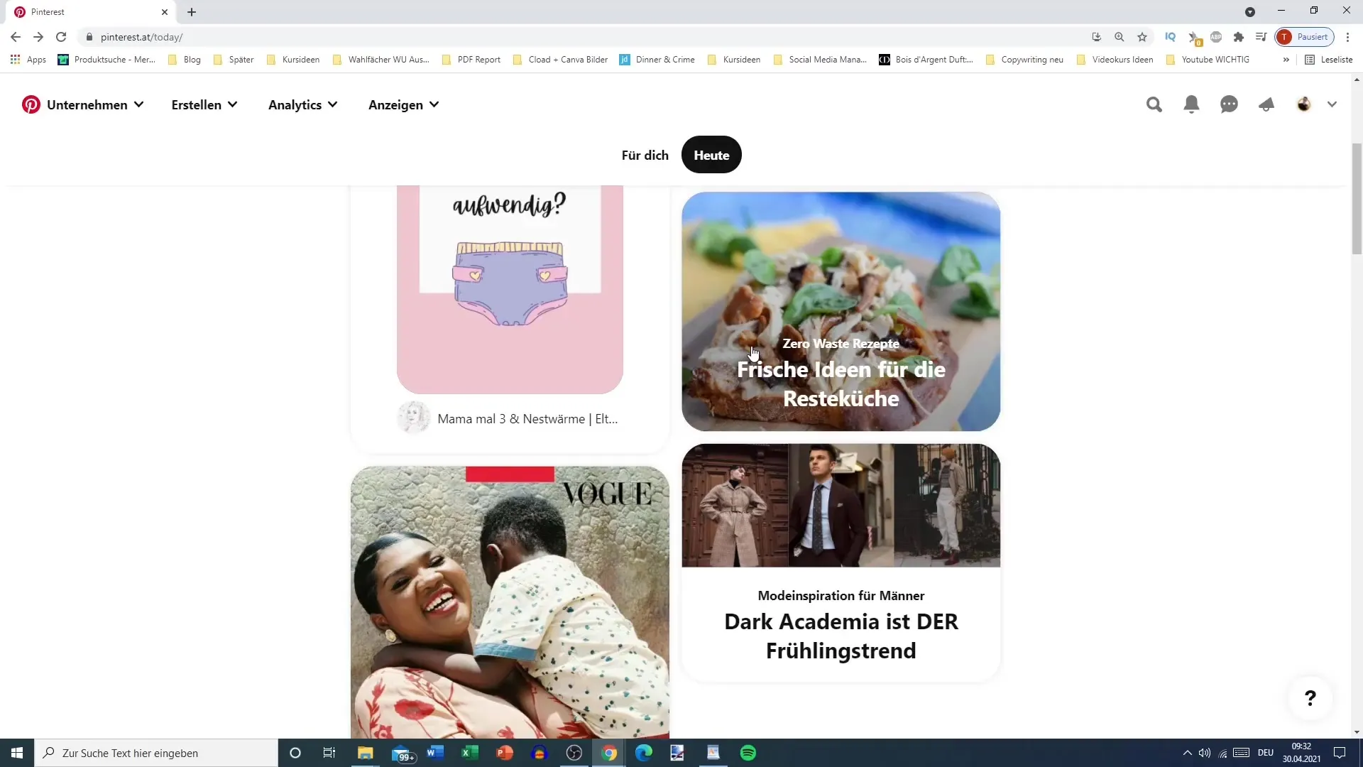 Pinterest marketing | Nejlepší tipy pro záložku Dnes