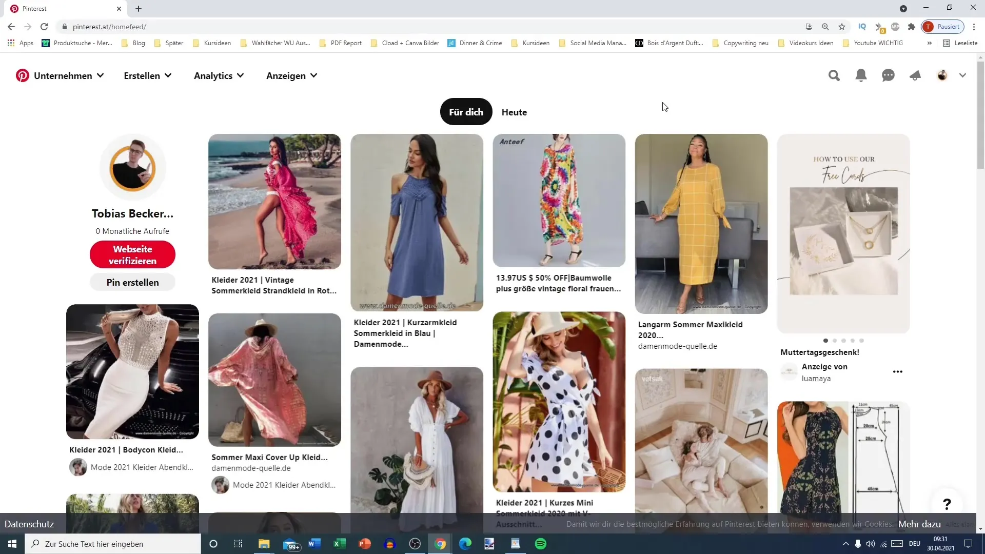 Pinterest marketing | Nejlepší tipy pro záložku Dnes