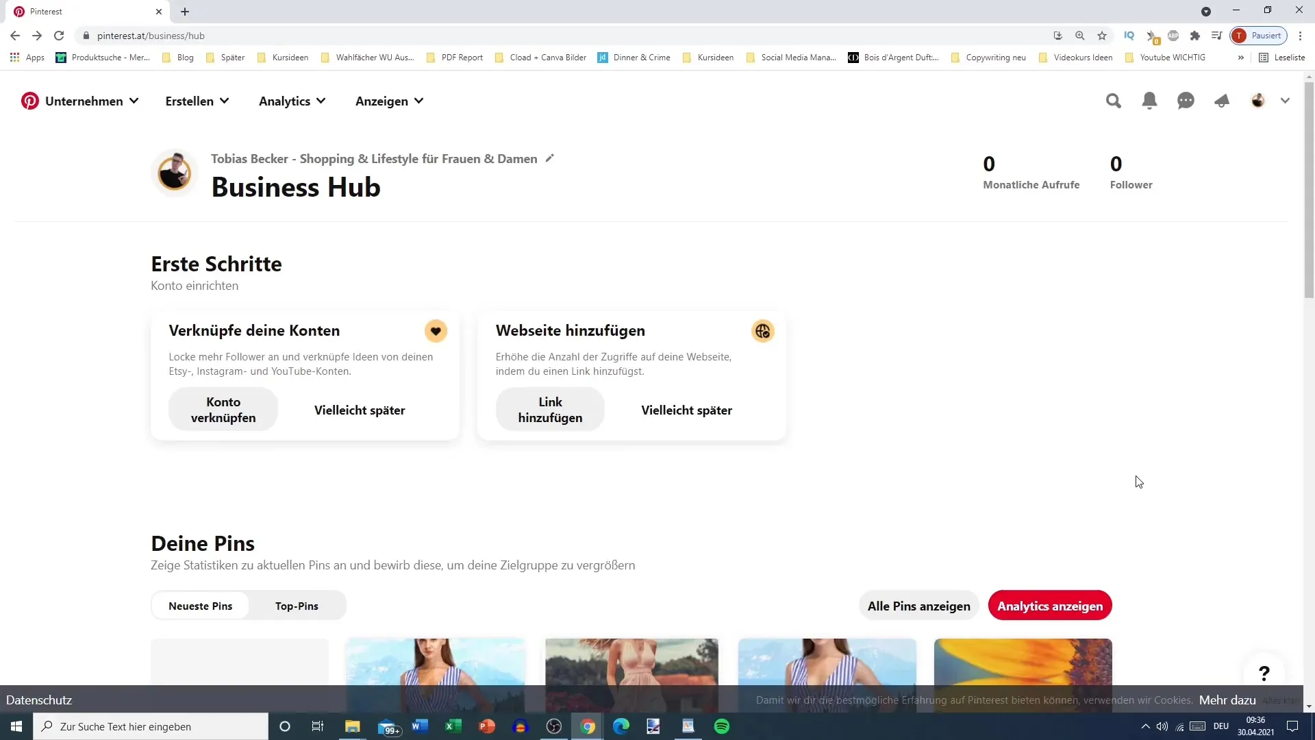 Záložka Zapojení na Pinterestu - Jak efektivně interagovat