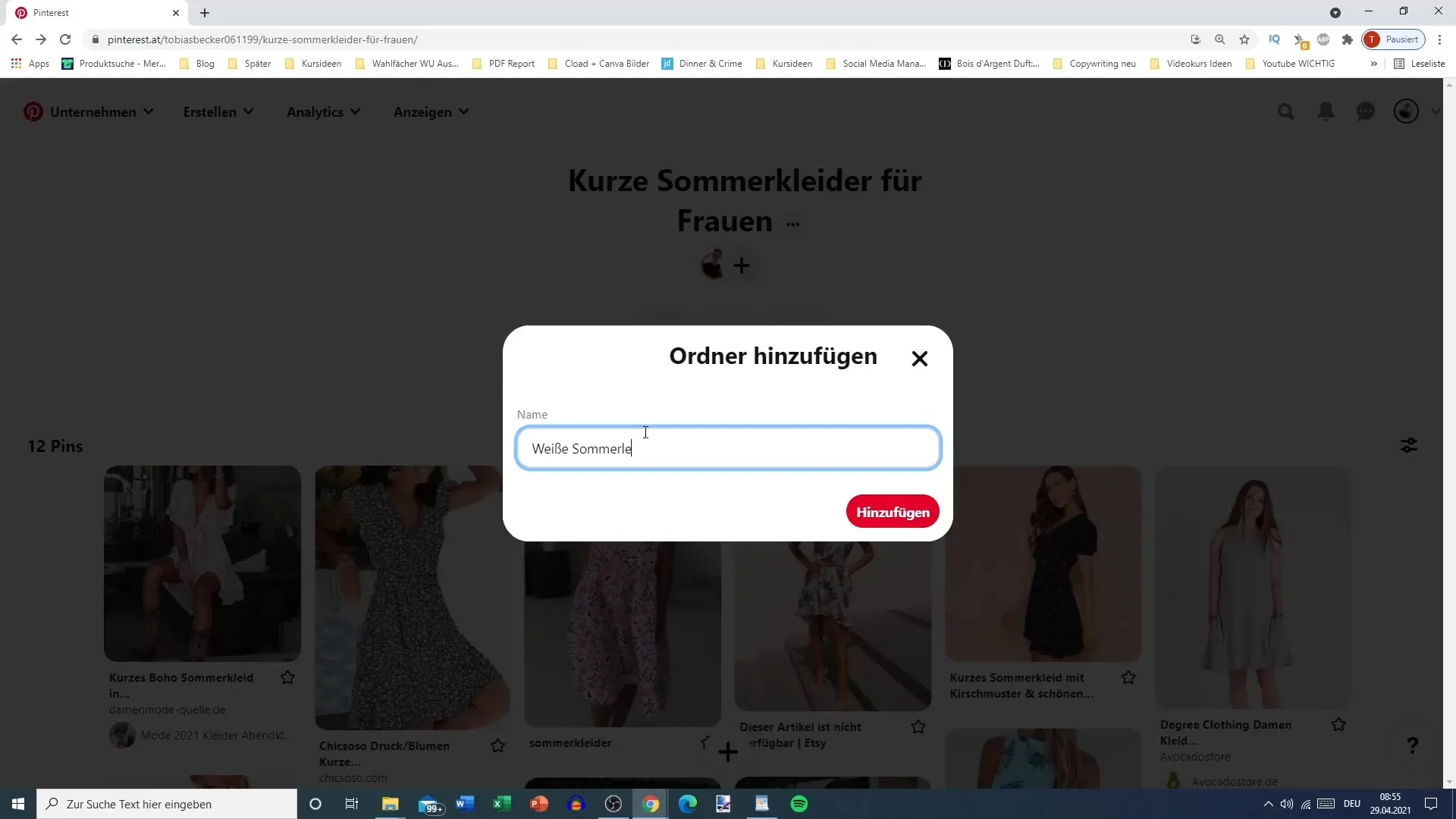 Vytvoření první nástěnky na Pinterestu: Krok za krokem návod