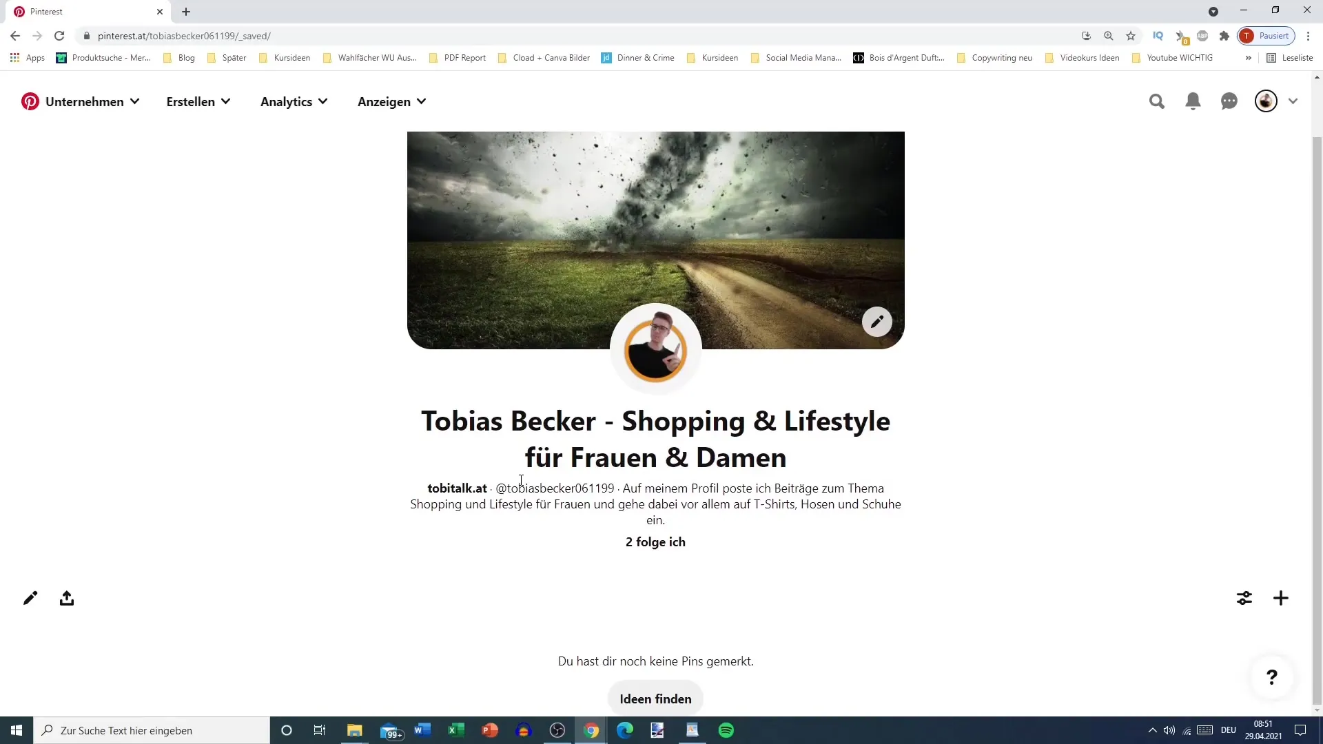 Vytvoření první nástěnky na Pinterestu: Krok za krokem návod