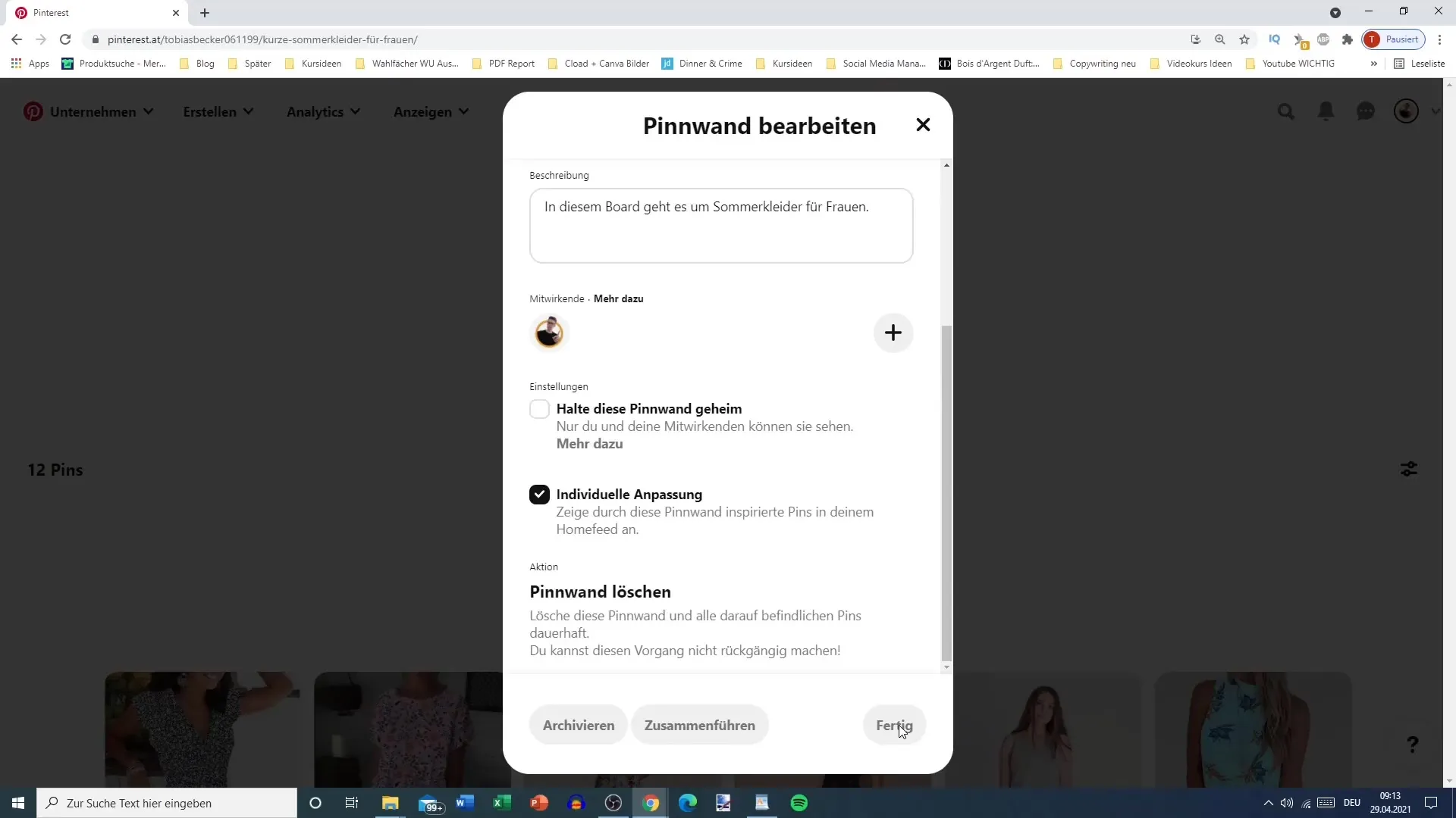 Nástěnky na Pinterestu efektivněji vytvořit - Tak to funguje