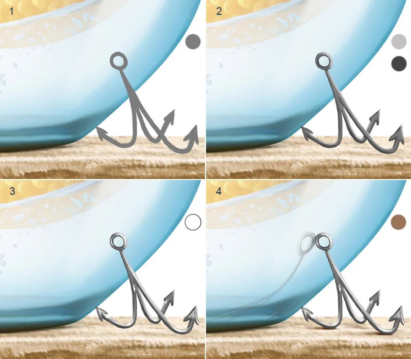 Ilustración - ¡A la caza del pez! - Parte 3 - Pintar peces - Final