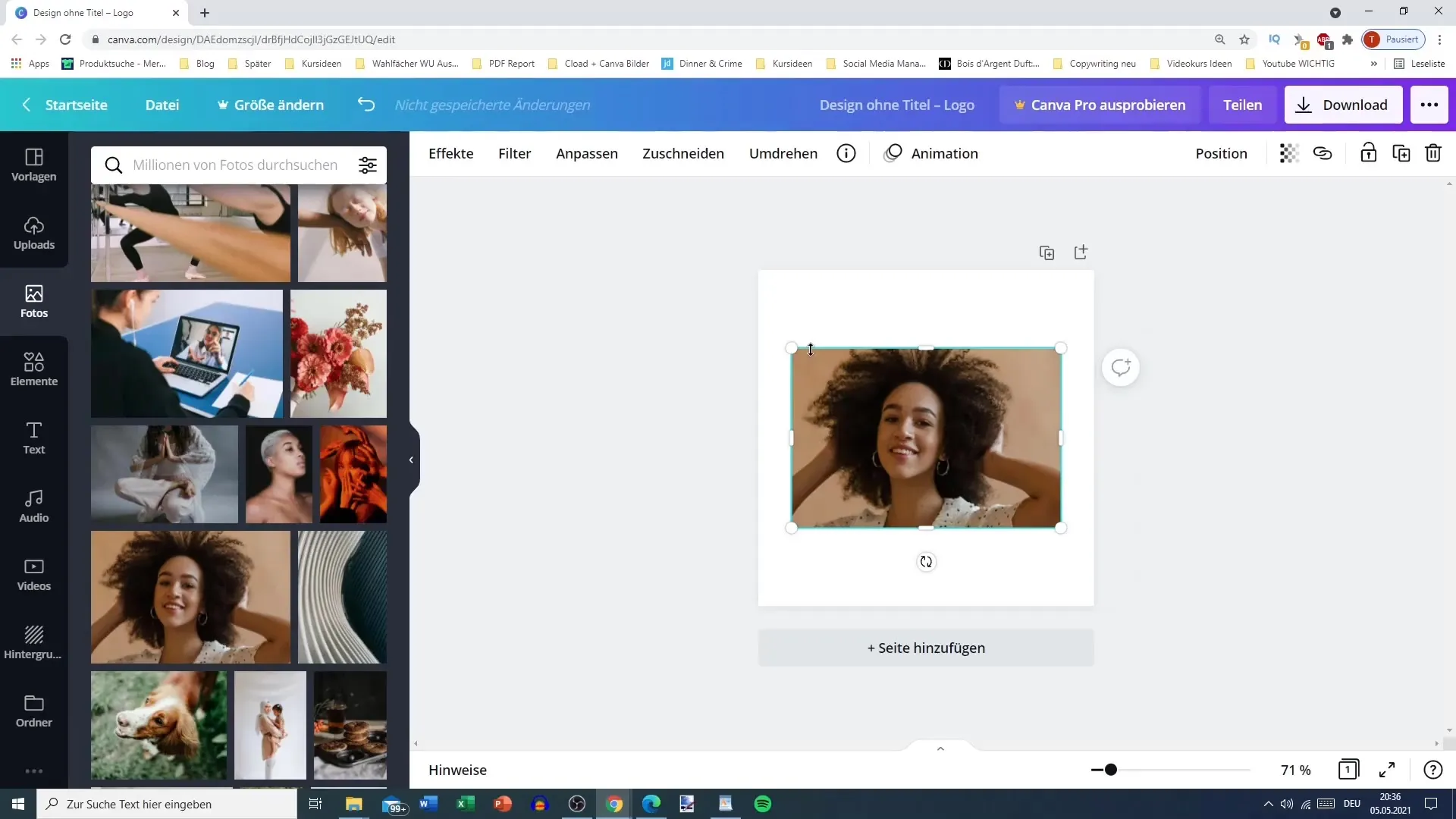 Canva pro fotografie a videa - postupný návod