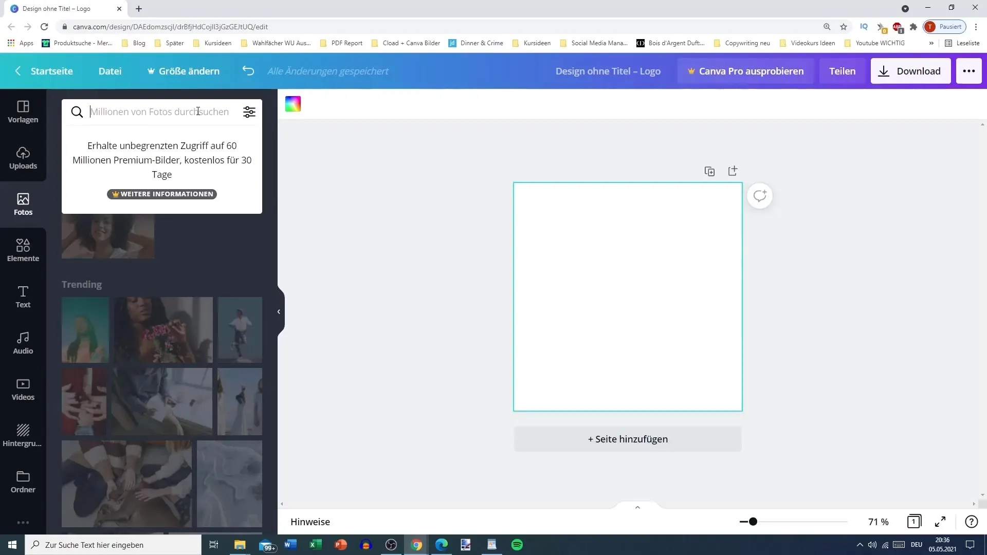 Canva pro fotografie a videa - krok za krokem návod