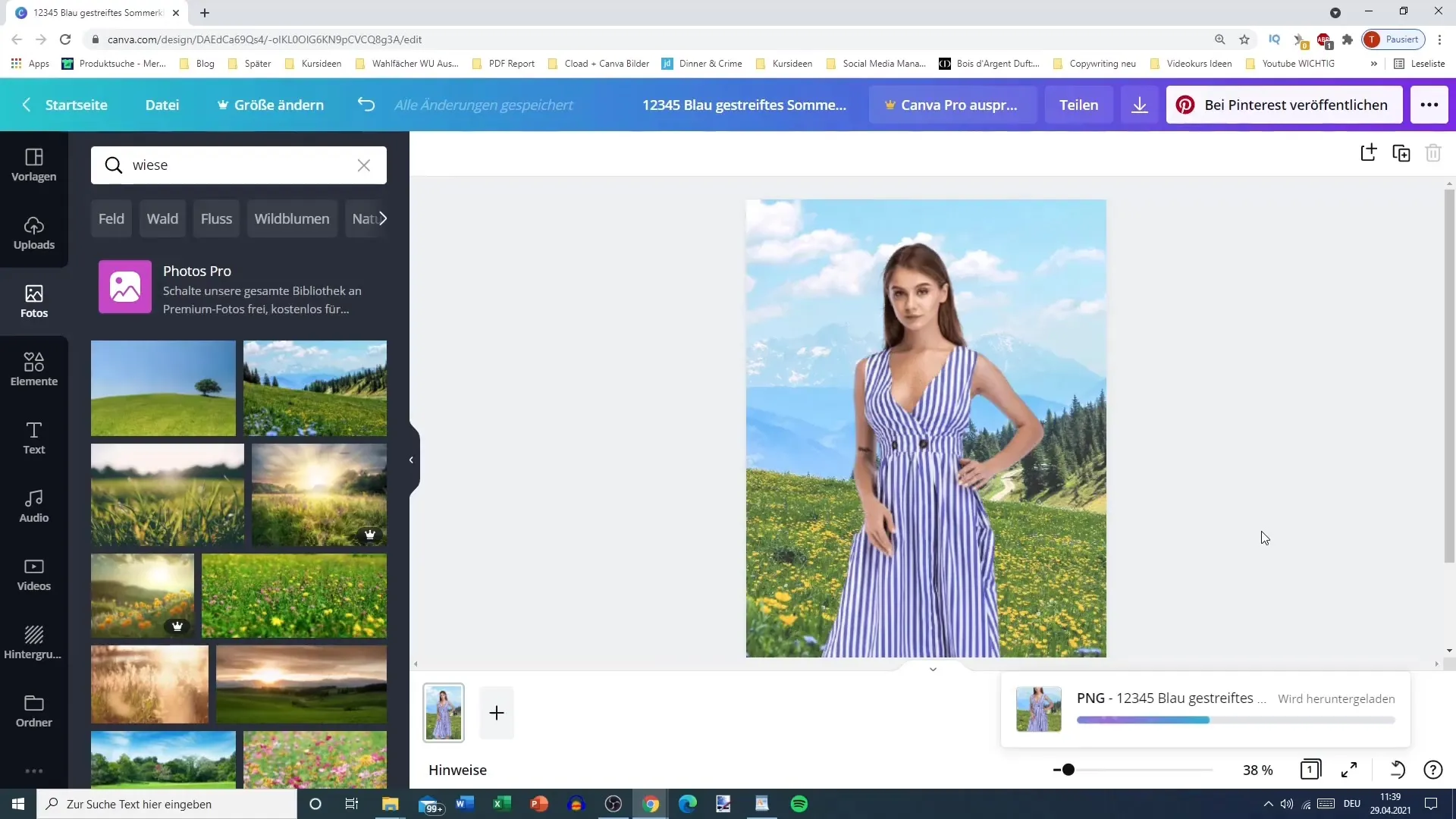 Optimalt utformning av Pinterest-pinnar med Canva