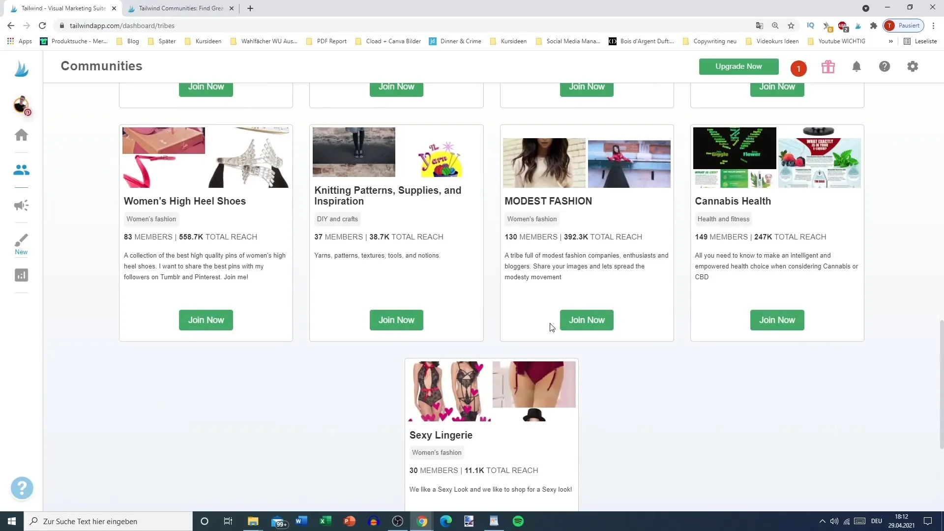 Strategie pro využití Tailwind Tribes na Pinterestu