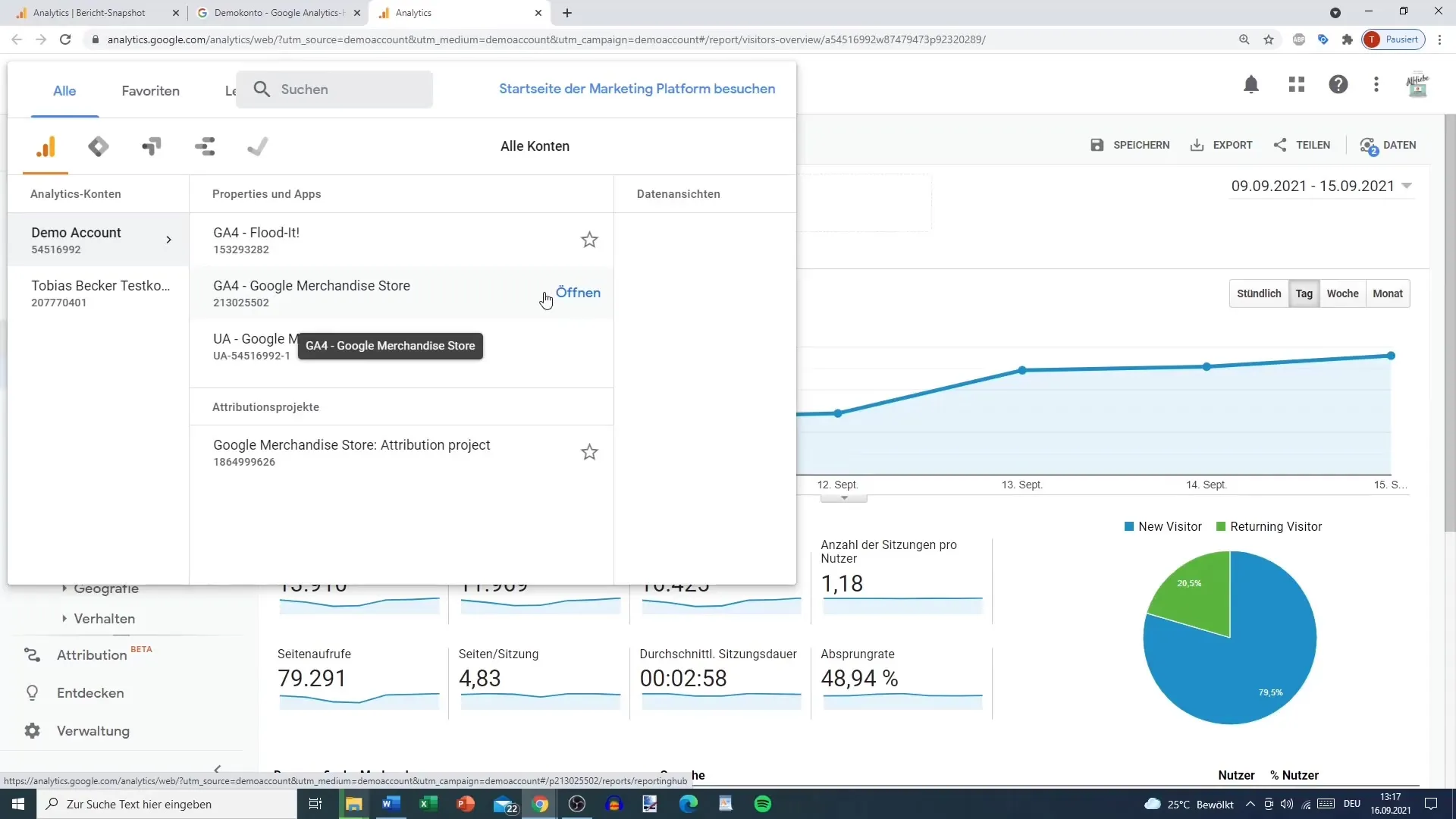 Google Analytics 4-tutorial: Brug af demo-kontoen