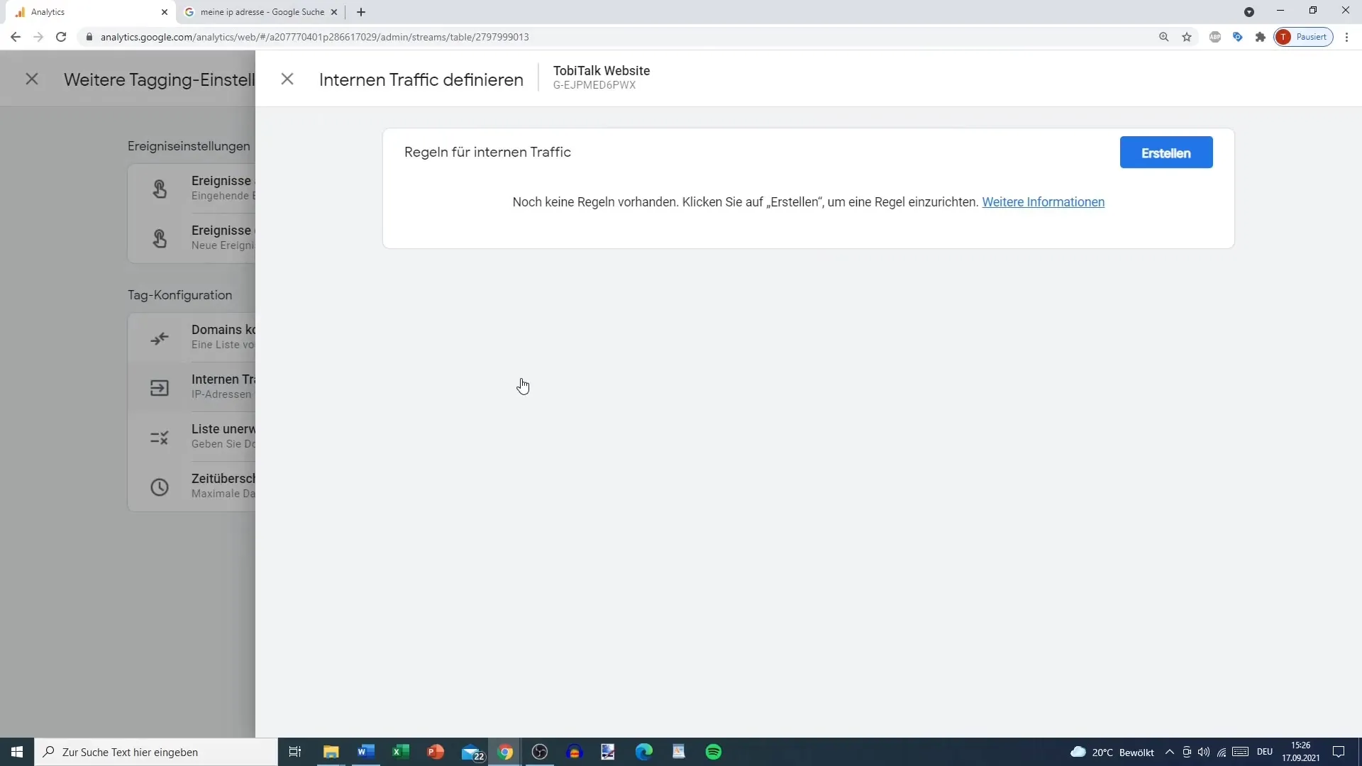 Definer interne IP-adresser korrekt i Google Analytics