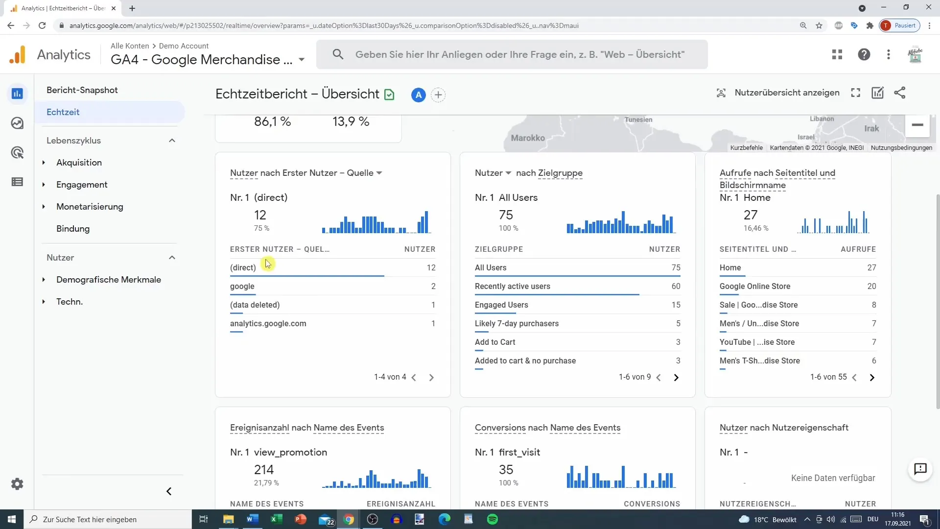 Brug realtidsrapporten i Google Analytics effektivt