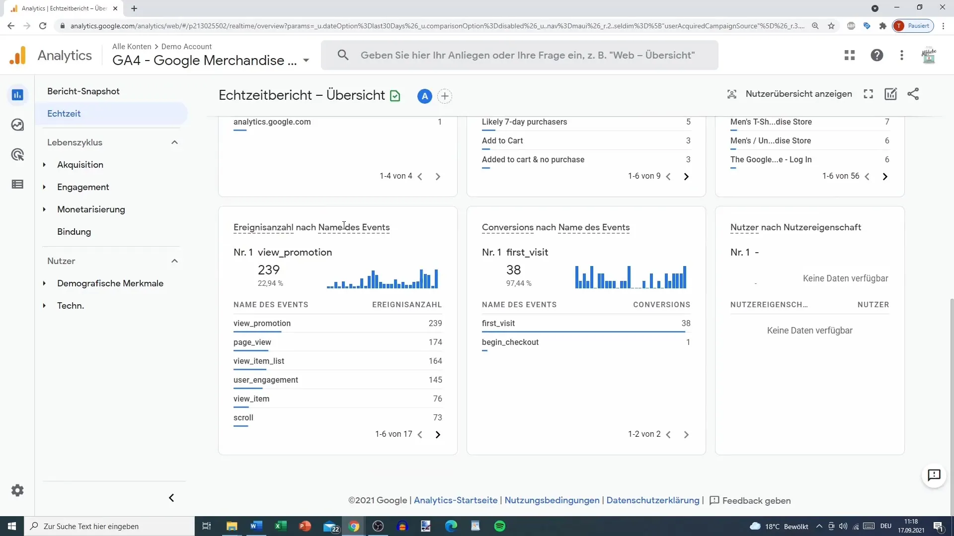 Udnyt realtidsrapporten i Google Analytics effektivt