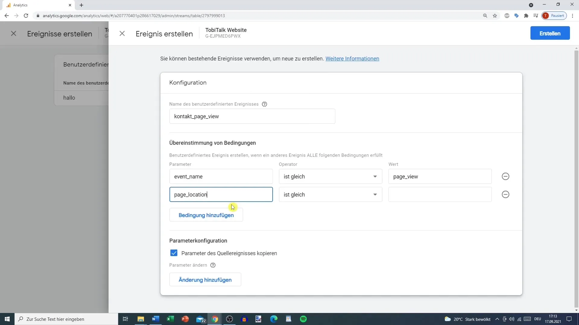 Begivenheder i Google Analytics 4 - Opret individuelle sporingsbegivenheder