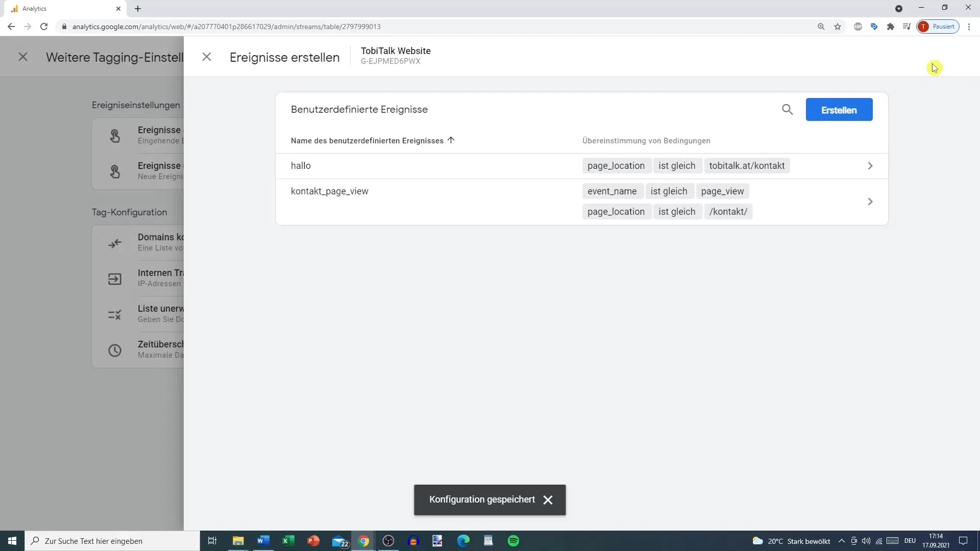 Begivenheder i Google Analytics 4 - Opret individuelle sporingsbegivenheder
