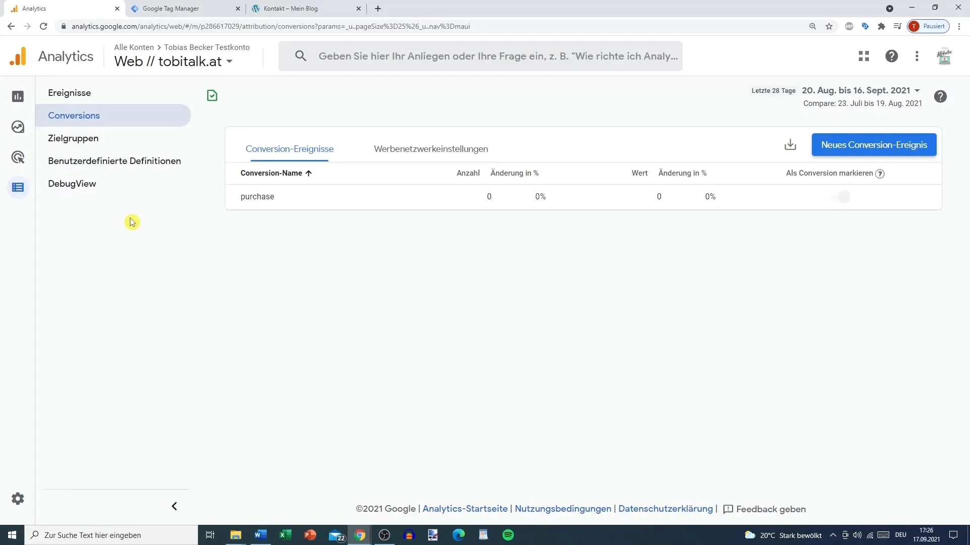 Opsætning af konverteringer med succes i Google Analytics 4