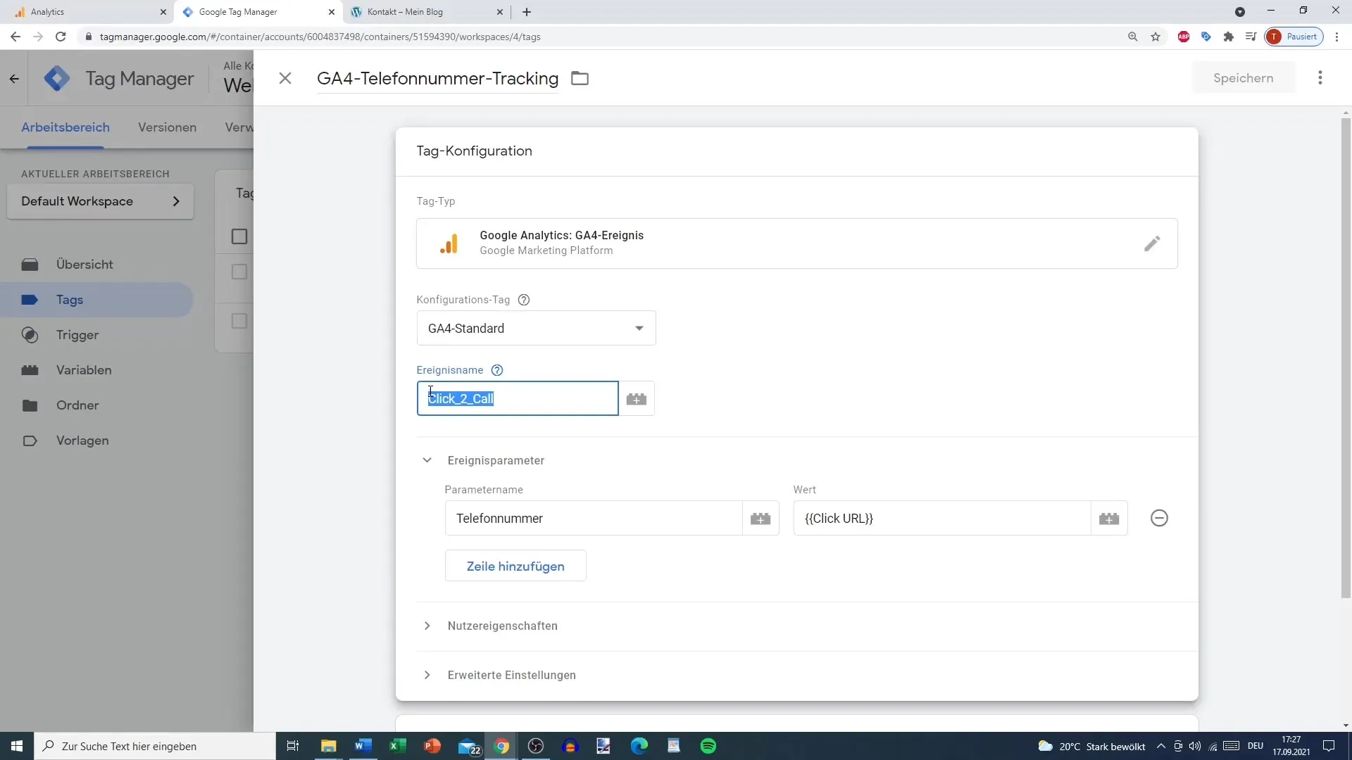 Konverteringer succesfuldt opsættes i Google Analytics 4