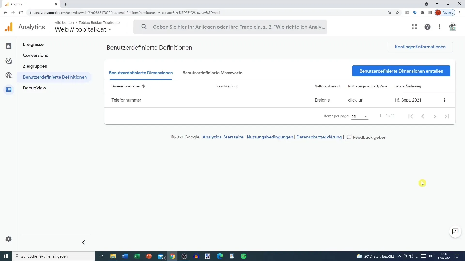 Opret og brug brugerdefinerede definitioner i Google Analytics