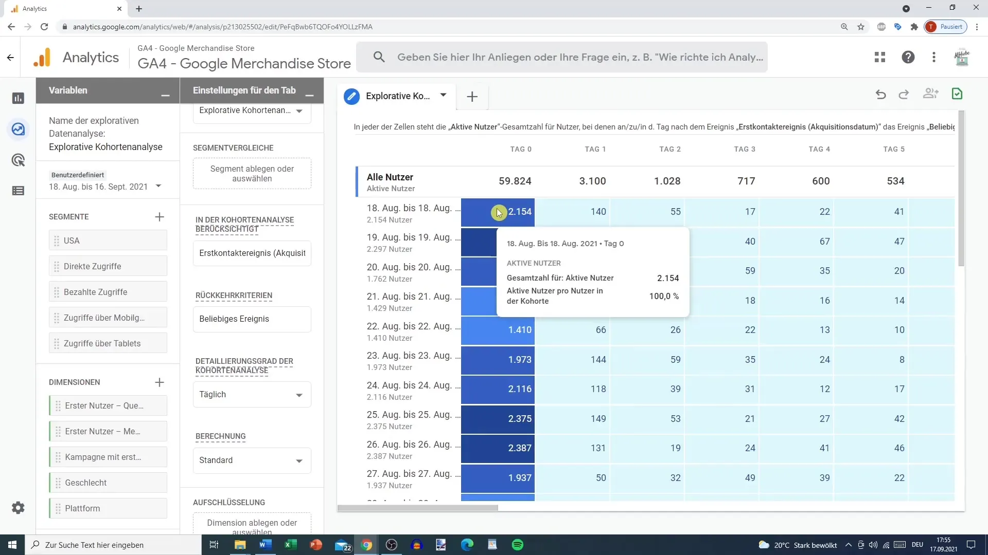 Kohortanalyse i Google Analytics - Identificer brugeradfærd effektivt