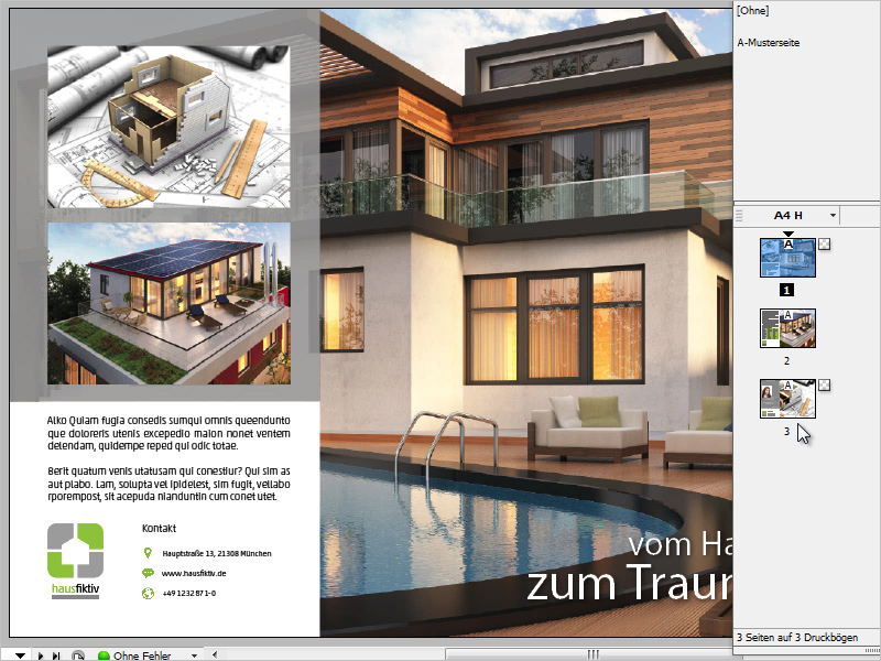 Paginierung fortlaufende Seitennummerierung anlegen