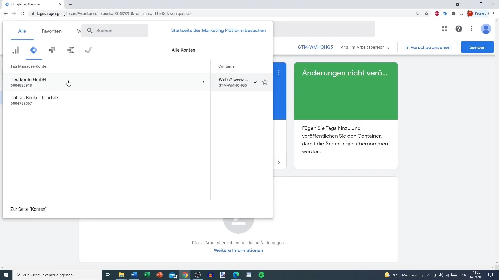 Crear y configurar una cuenta de Google Tag Manager
