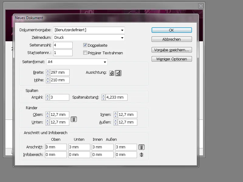 Ρύθμιση περιοχής τύπου στο InDesign